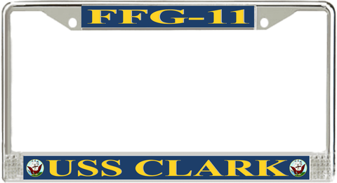 USS Clark FFG-11 License Plate Frame