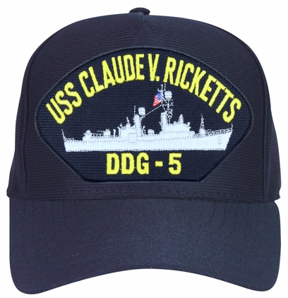USS Claude V Ricketts DDG-5 Ball Cap