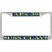 USS Clay APA-39 License Plate Frame