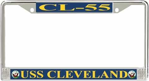 USS Cleveland CL-55 License Plate Frame