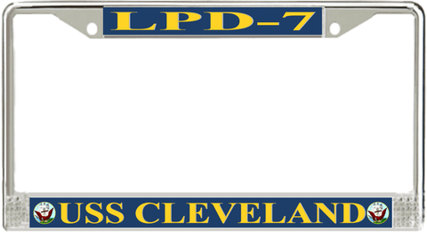USS Cleveland LPD-7 License Plate Frame