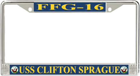 USS Clifton Sprague FFG-16 License Plate Frame