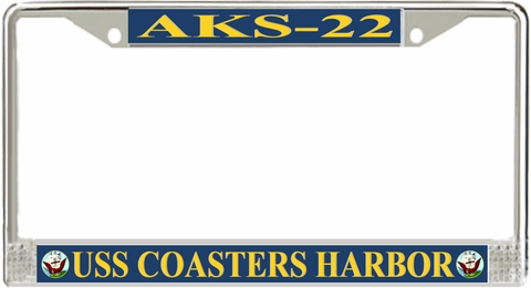 USS Coasters Harbor AKS-22 License Plate Frame