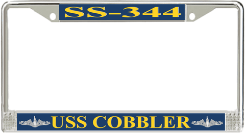 USS Cobbler SS-344 License Plate Frame