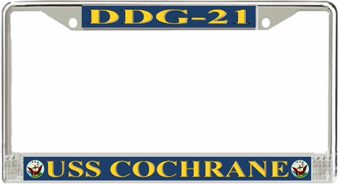 USS Cochrane DDG-21 License Plate Frame