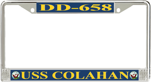 USS Colahan DD-658 License Plate Frame