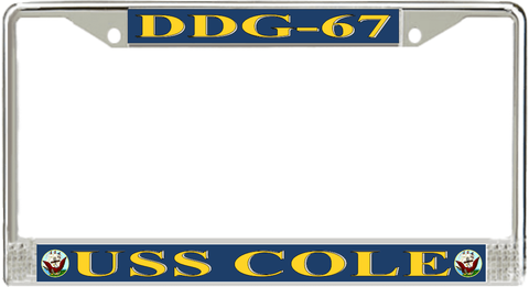 USS Cole DDG-67 License Plate Frame