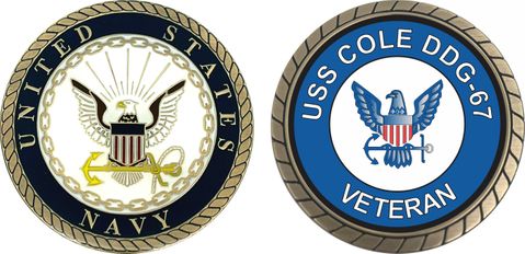 USS Cole DDG-67 Veteran Challenge Coin