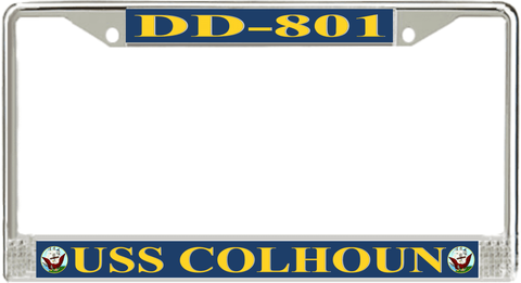 USS Colhoun DD-801 License Plate Frame