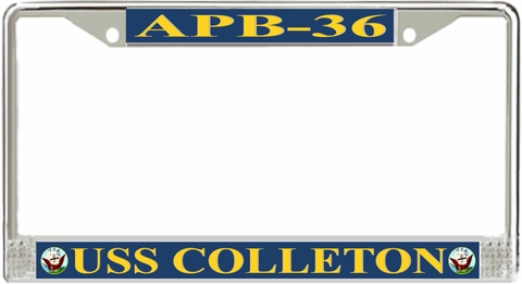 USS Colleton APB-36 License Plate Frame