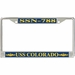 USS Colorado SSN-788 License Plate Frame