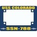 USS Colorado SSN-788 Motorcycle Frame