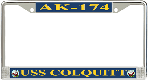USS Colquitt AK-174 License Plate Frame