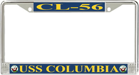 USS Columbia CL-56 License Plate Frame