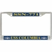 USS Columbia SSN-771 License Plate Frame