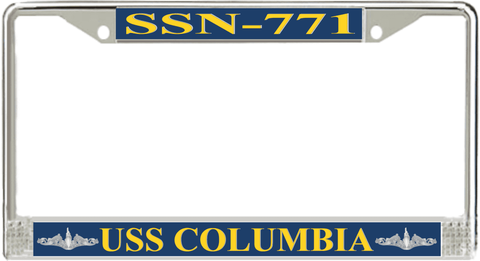 USS Columbia SSN-771 License Plate Frame