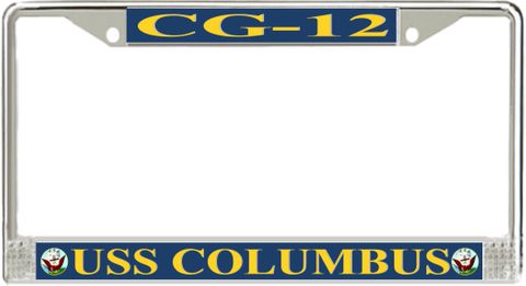 USS Columbus CG-12 License Plate Frame