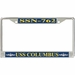 USS Columbus SSN-762 License Plate Frame