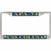 USS Colusa APA-74 License Plate Frame