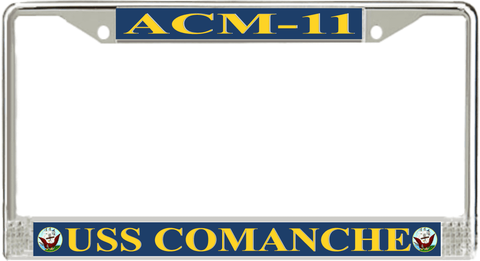 USS Comanche ACM-11 License Plate Frame
