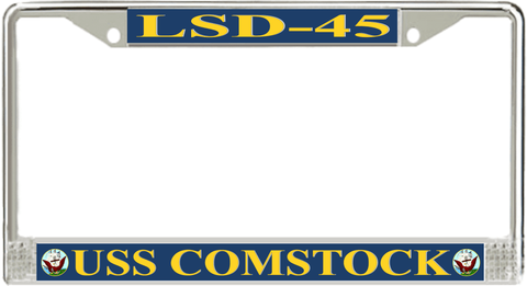 USS Comstock LSD-45 License Plate Frame