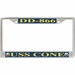 USS Cone DD-866 License Plate Frame