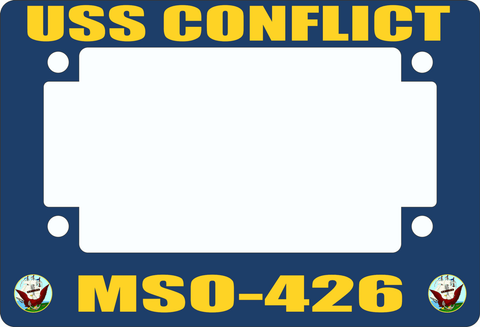 USS Conflict MSO-426 Motorcycle Frame