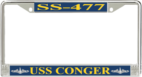 USS Conger SS-477 License Plate Frame