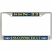 USS Connecticut SSN-22 License Plate Frame