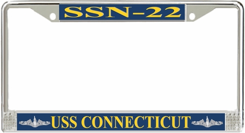 USS Connecticut SSN-22 License Plate Frame