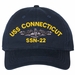 USS Connecticut SSN-22 with Dolphins Unstructured Dad Cap