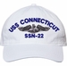 USS Connecticut SSN-22 with Dolphins Unstructured Dad Cap