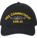 USS Connecticut SSN-22 with Dolphins Unstructured Dad Cap