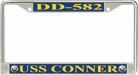 USS Conner DD-582 License Plate Frame