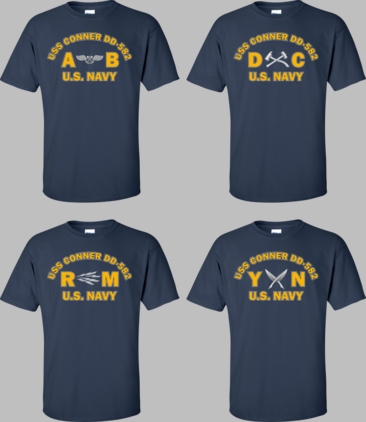 USS CONNER DD-582 Rates Apparel