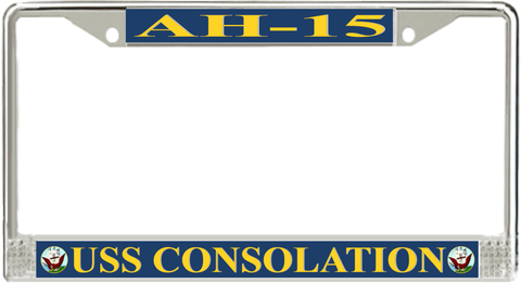USS Consolation AH-15 License Plate Frame