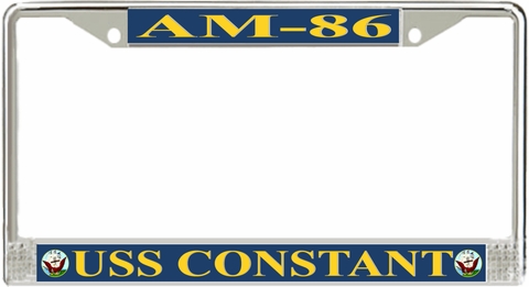 USS Constant AM-86 License Plate Frame