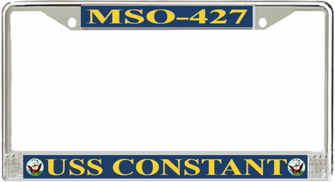 USS Constant MSO-427 License Plate Frame
