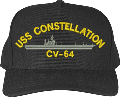 USS Constellation CV-64 Custom Embroidered Cap