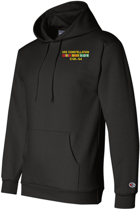USS Constellation CVA-64 with Vietnam Service Ribbons Hoodie