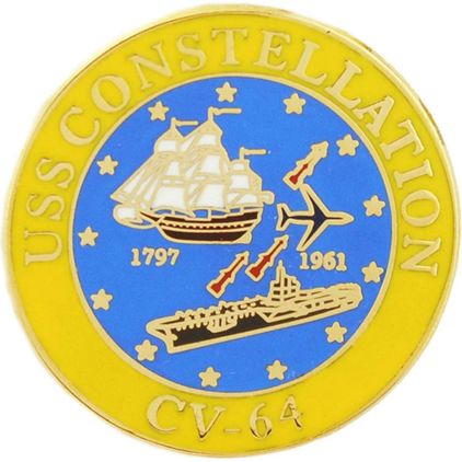 USS Constellation Lapel Pin