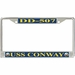 USS Conway DD-507 License Plate Frame