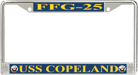 USS Copeland FFG-25 License Plate Frame