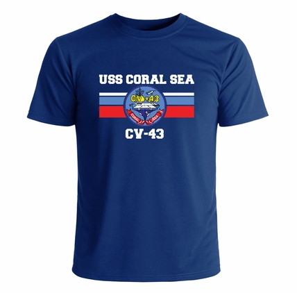 USS Coral Sea CV-43 Crest T-Shirt