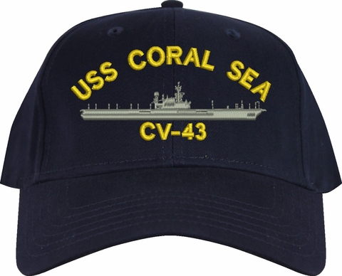 USS Coral Sea CV-43 Imported Cap