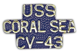 USS Coral Sea CV-43 Lapel Pin