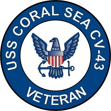USS Coral Sea CV-43 Veteran Decal Sticker