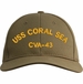USS Coral Sea CVA-43 Text Only Custom Embroidered Cap