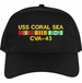 USS Coral Sea CVA-43 with Vietnam Service Ribbons Embroidered Cap