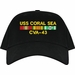 USS Coral Sea CVA-43 with Vietnam Service Ribbons Embroidered Cap